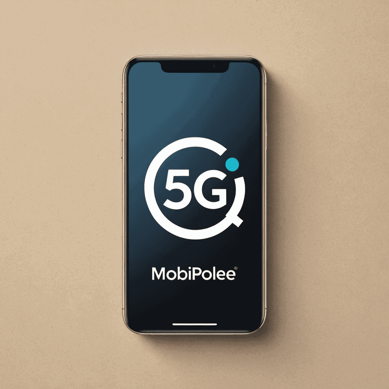 mobipolee logo featuring a stylized mobile device with 5G symbol